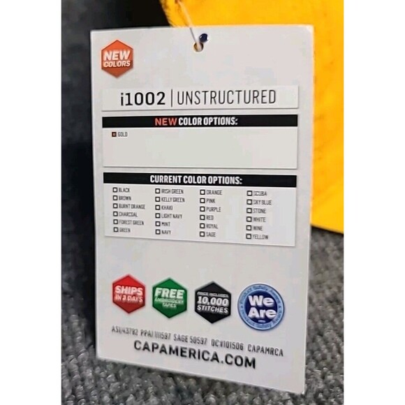 NEW Young Living Essential Oils Baseball Cap Hat One Size Yellow Cap America - Picture 7 of 7